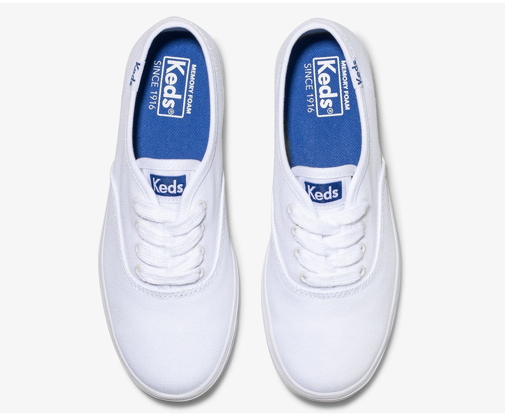 Kids Keds Sneakers - Champion CVO - White - 8705-ZVCLW